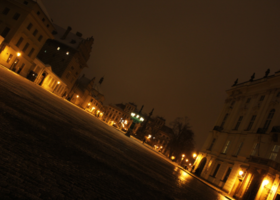 Square in front of the castle gates