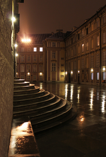 Stairs next to St. Vitus Cathedral
