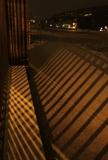 Shadows from the castle gates
