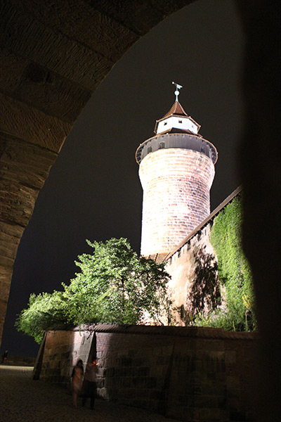 castle at night